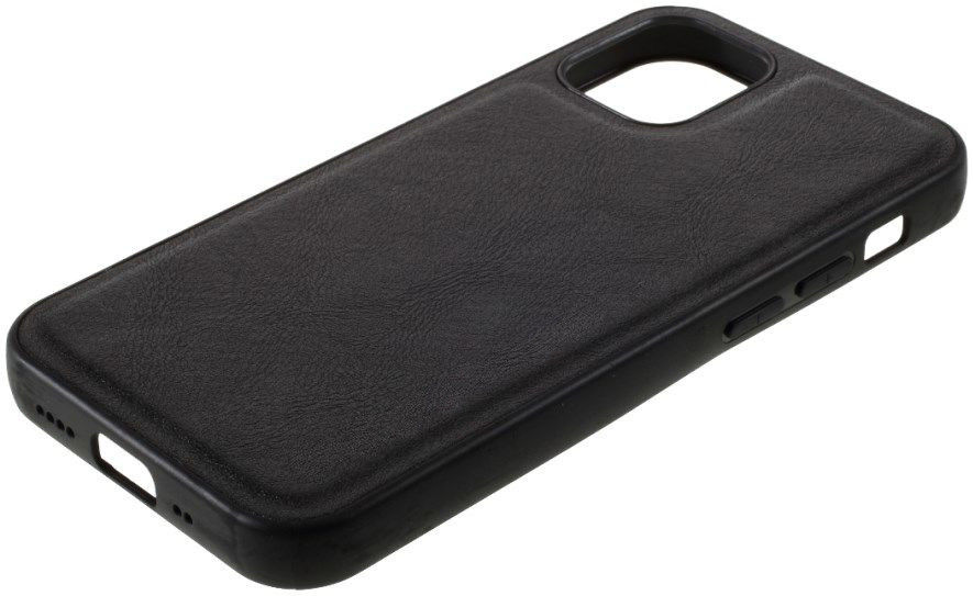 Apple iPhone 12 Mini Hoesje Kunstlederen Back Cover Zwart afbeelding 10