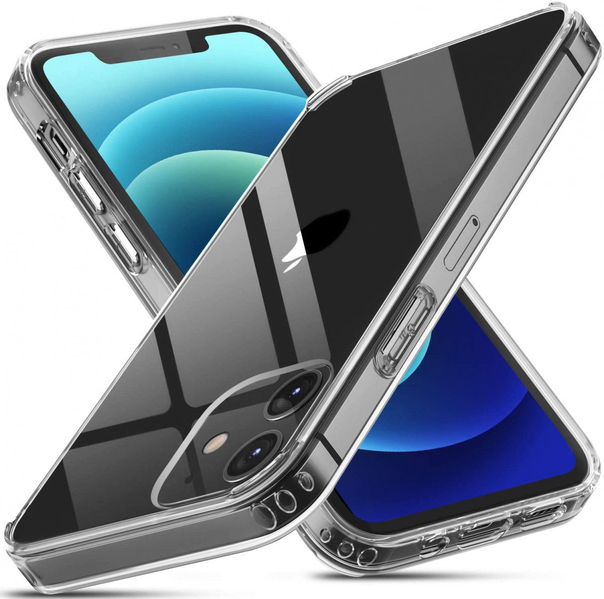 Apple iPhone 12 Mini Hoesje Armor Back Cover Transparant afbeelding 1