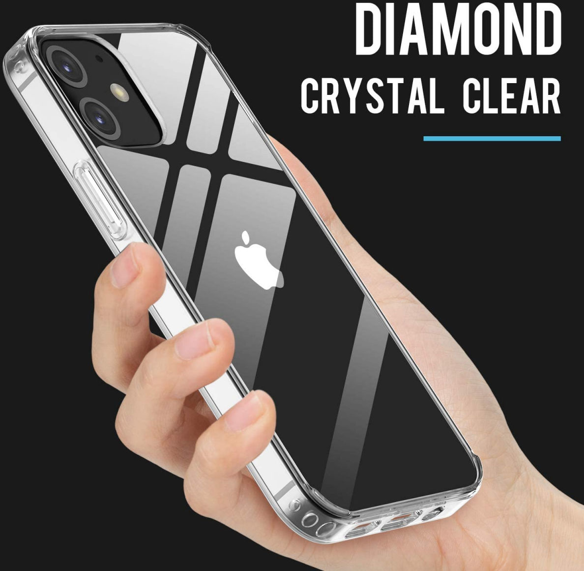 Apple iPhone 12 Mini Hoesje Armor Back Cover Transparant afbeelding 6