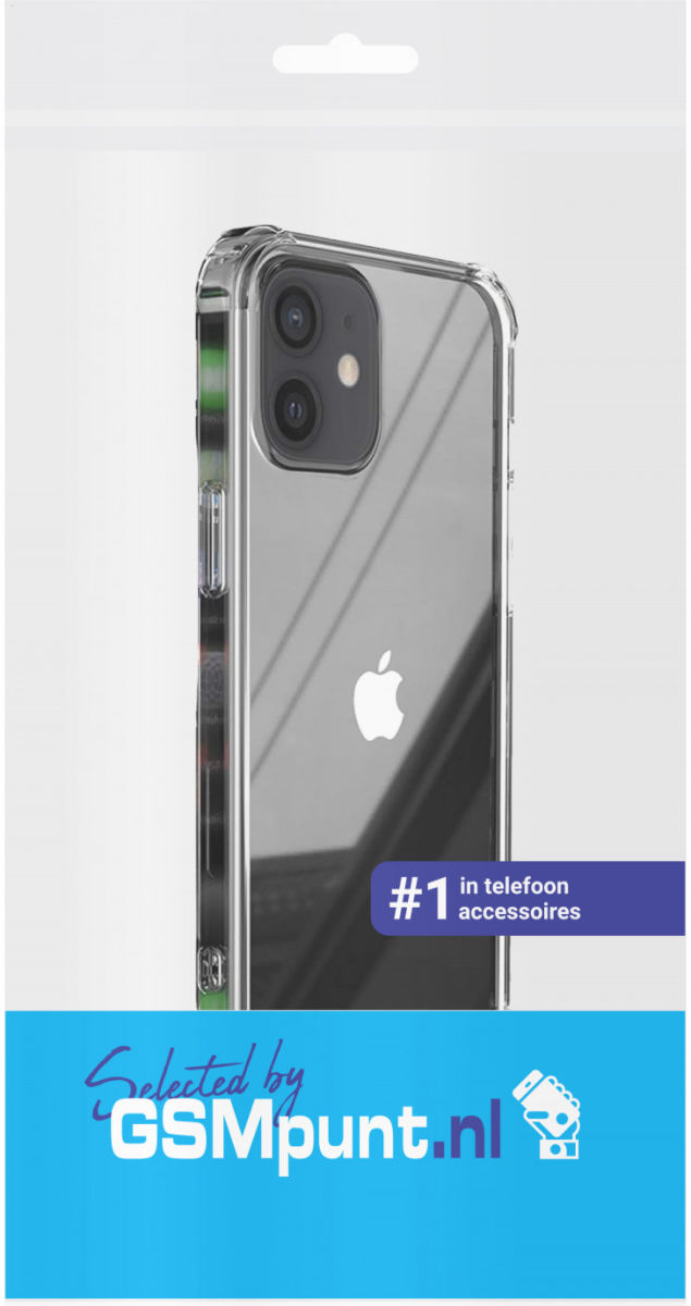 Apple iPhone 12 Mini Rugged Transparante TPU Back Cover Hoesje afbeelding 4