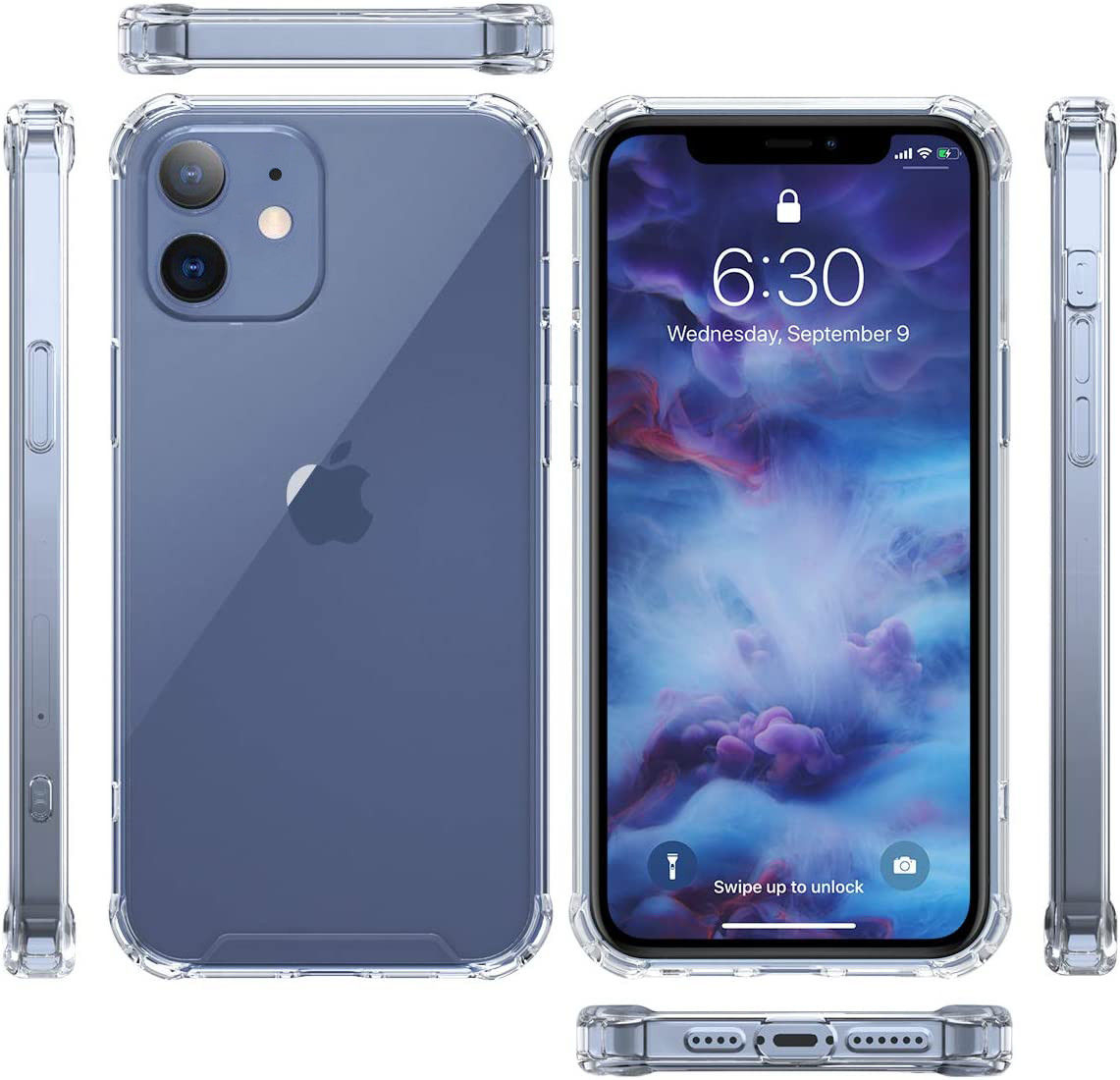 Apple iPhone 12 / 12 Pro Rugged Transparante TPU Back Cover Hoesje afbeelding 7