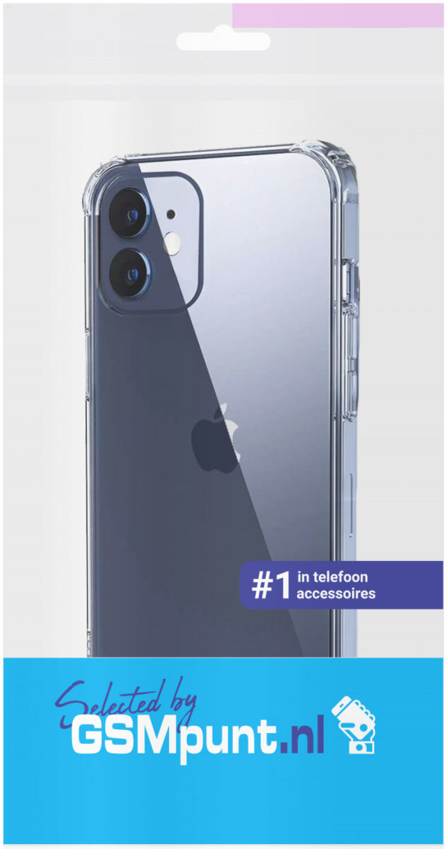 Apple iPhone 12 / 12 Pro Rugged Transparante TPU Back Cover Hoesje afbeelding 2