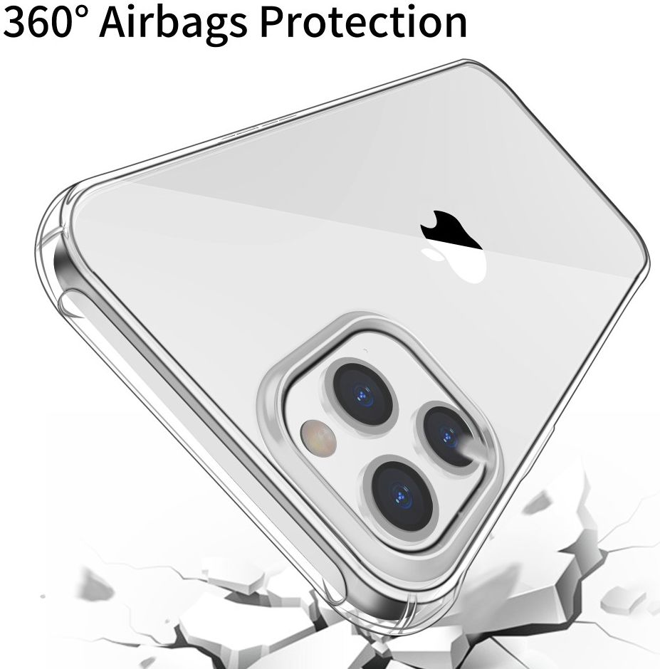 Apple iPhone 12 Pro Max Hoesje Schokbestendig TPU Transparant afbeelding 12