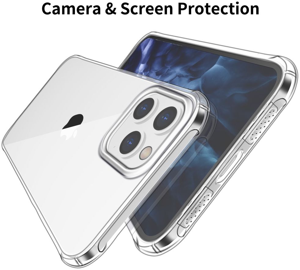 Apple iPhone 12 Pro Max Hoesje Schokbestendig TPU Transparant afbeelding 6