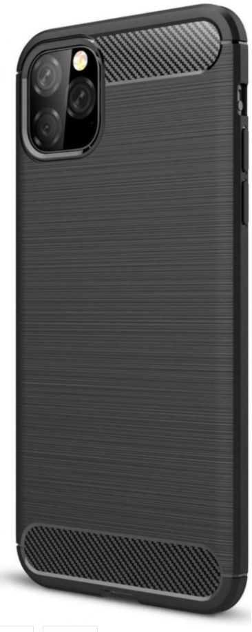 Apple iPhone 12 Hoesje Geborsteld TPU Flexibel Zwart afbeelding 9