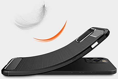 Apple iPhone 12 Hoesje Geborsteld TPU Flexibel Zwart afbeelding 8