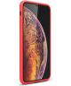 Apple iPhone 12 Hoesje Geborsteld TPU Flexibel Rood