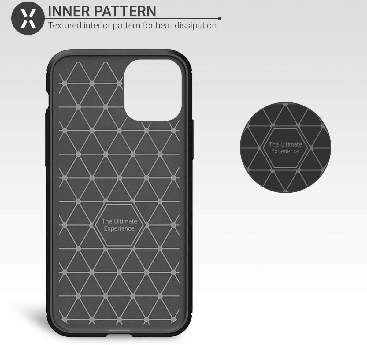 Apple iPhone 12 Pro Max Hoesje Geborsteld TPU Flexibel Zwart afbeelding 3