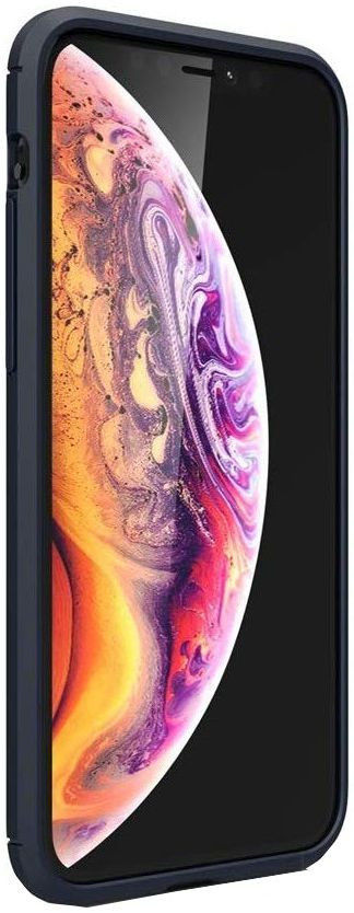 Apple iPhone 12 Pro Max Hoesje Geborsteld TPU Flexibel Blauw afbeelding 4