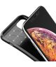 Apple iPhone 12 Mini Hoesje Siliconen Carbon Back Cover Zwart