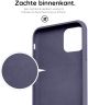 HappyCase Apple iPhone 12 Mini Hoesje Siliconen Back Cover Grijs