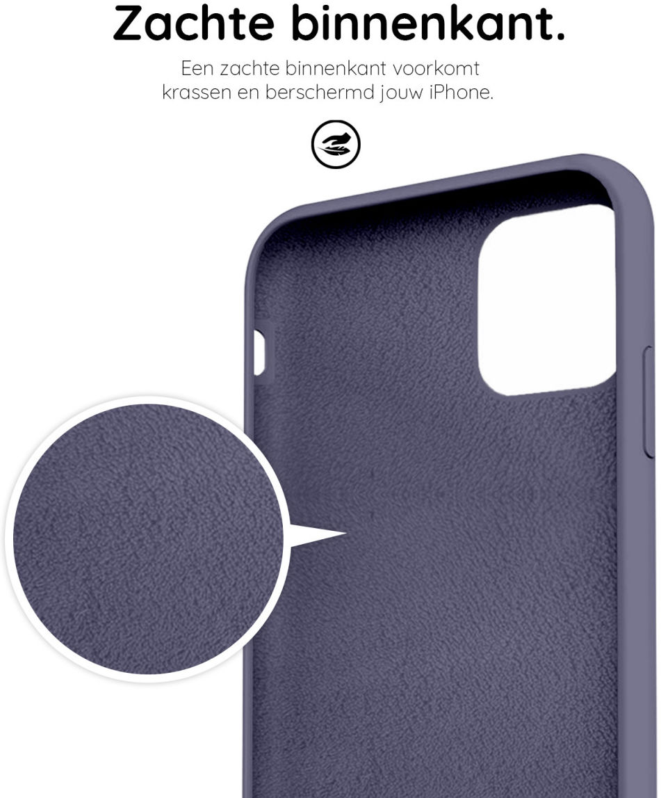 HappyCase Apple iPhone 12 Mini Hoesje Siliconen Back Cover Grijs afbeelding 7