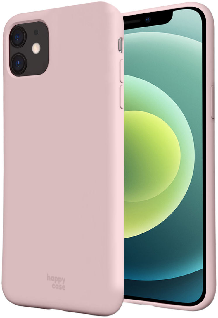 HappyCase Apple iPhone 12 Mini Hoesje Siliconen Back Cover Roze afbeelding 1