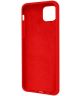 HappyCase Apple iPhone 12 Hoesje Siliconen Back Cover Rood