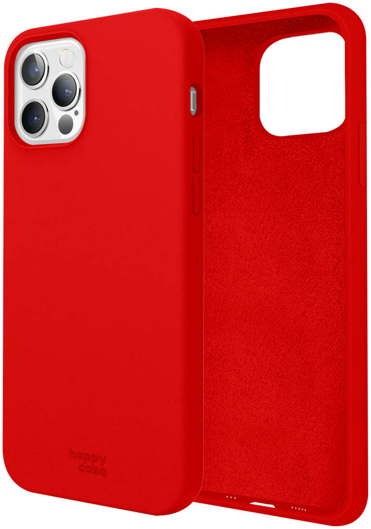 HappyCase Apple iPhone 12 Hoesje Siliconen Back Cover Rood afbeelding 8