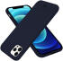 HappyCase Apple iPhone 12 Hoesje Siliconen Back Cover Blauw afbeelding 2