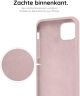 HappyCase Apple iPhone 12 Hoesje Siliconen Back Cover Roze