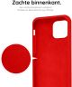 HappyCase Apple iPhone 12 Pro Max Hoesje Siliconen Back Cover Rood