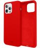 HappyCase Apple iPhone 12 Pro Max Hoesje Siliconen Back Cover Rood