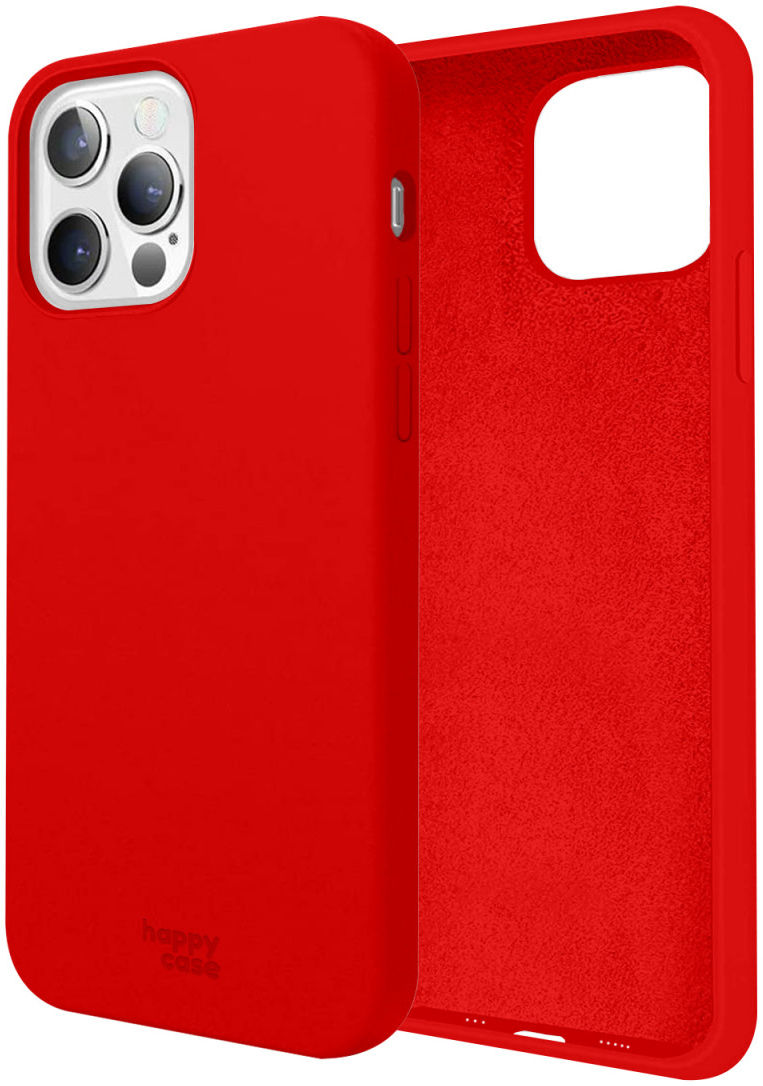 HappyCase Apple iPhone 12 Pro Max Hoesje Siliconen Back Cover Rood afbeelding 8