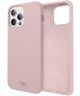 HappyCase Apple iPhone 12 Pro Max Hoesje Siliconen Back Cover Roze