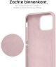 HappyCase Apple iPhone 12 Pro Max Hoesje Siliconen Back Cover Roze
