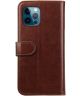 Rosso Element Apple iPhone 12 / 12 Pro Hoesje Book Cover Bruin