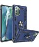 Samsung Galaxy Note 20 Hybride Kickstand Hoesje Blauw