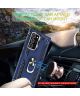 Samsung Galaxy Note 20 Ultra Hybride Kickstand Hoesje Blauw