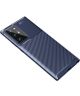Samsung Galaxy Note 20 Ultra Siliconen Carbon Hoesje Blauw