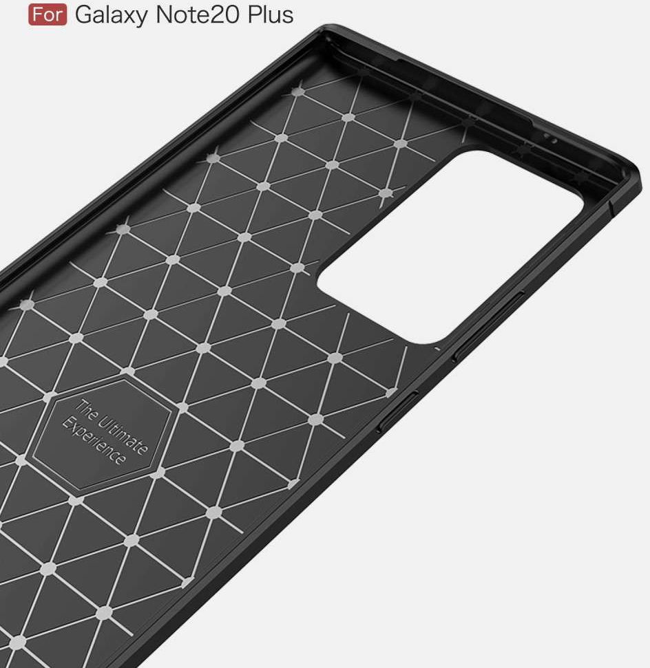 Samsung Galaxy Note 20 Ultra Hoesje Geborsteld TPU Flexibel Zwart afbeelding 5