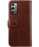 Rosso Element Galaxy Note 20 Hoesje Book Cover Wallet Case Bruin