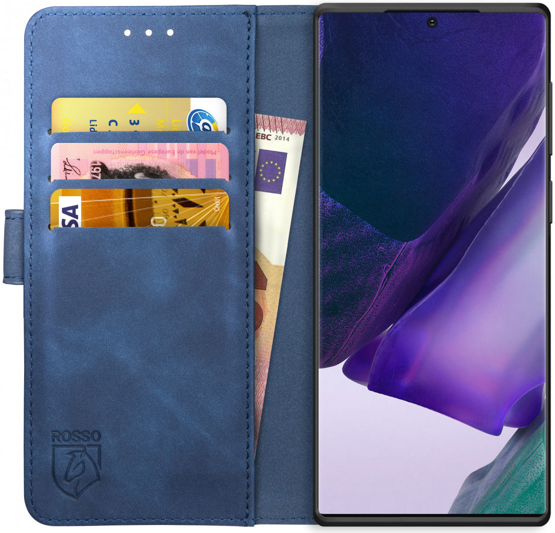 Rosso Element Samsung Galaxy Note 20 Ultra Hoesje Book Cover Blauw afbeelding 1