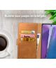 Rosso Element Samsung Galaxy Note 20 Hoesje Book Cover Lichtbruin