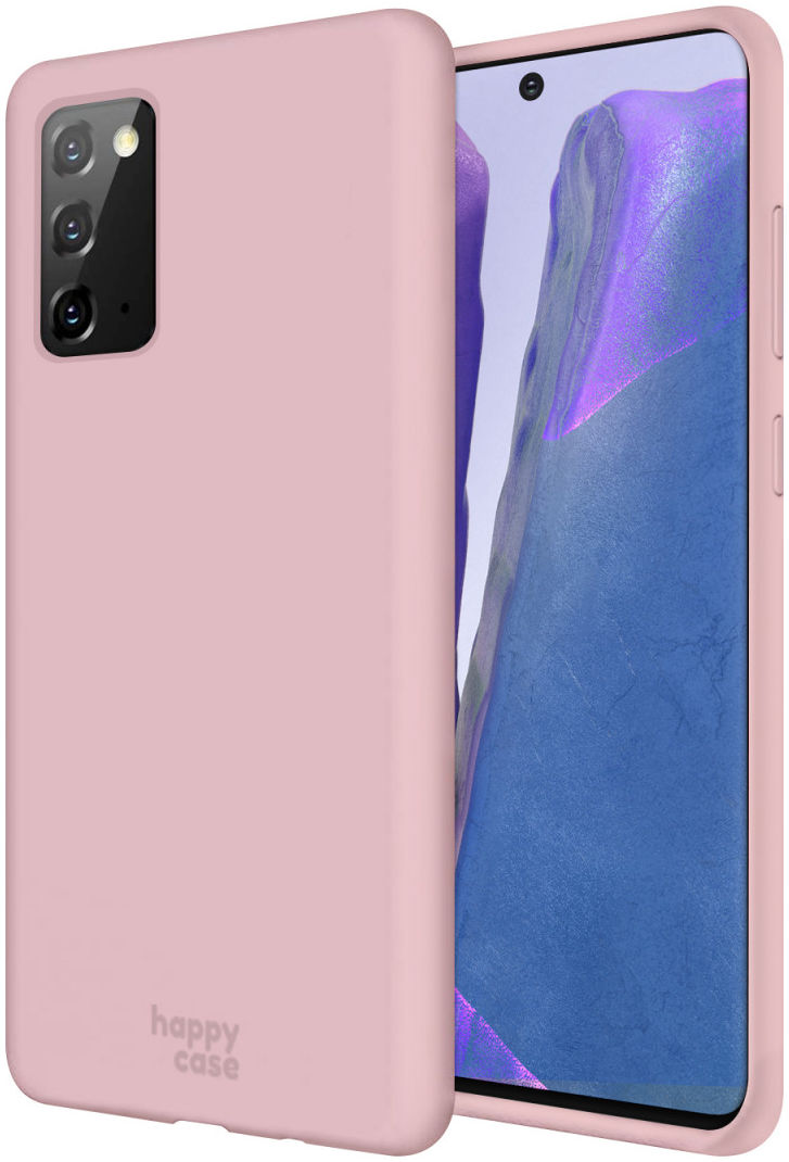 HappyCase Samsung Galaxy Note 20 Siliconen Back Cover Hoesje Roze afbeelding 1