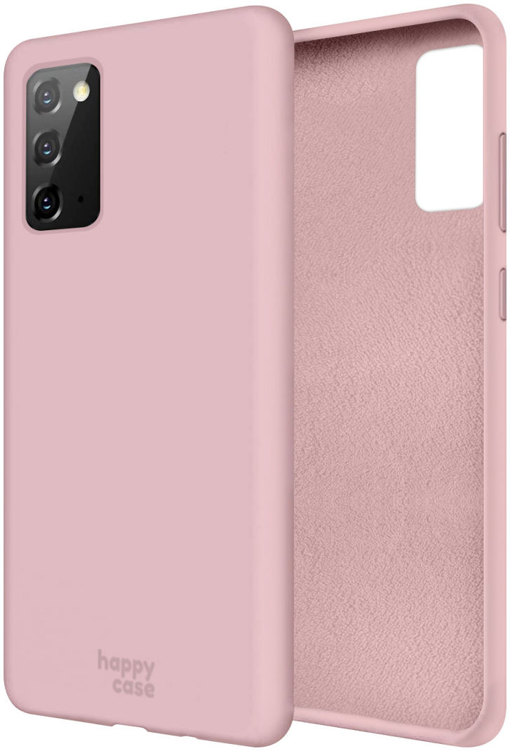HappyCase Samsung Galaxy Note 20 Siliconen Back Cover Hoesje Roze afbeelding 2