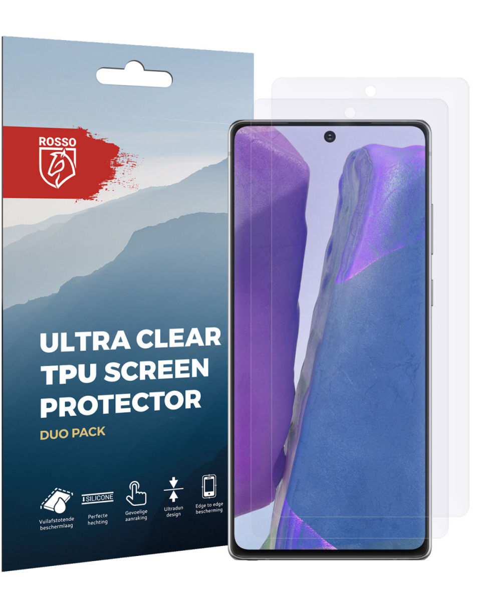 Rosso Samsung Galaxy Note 20 Clear Screen Protector 2-Pack afbeelding 10