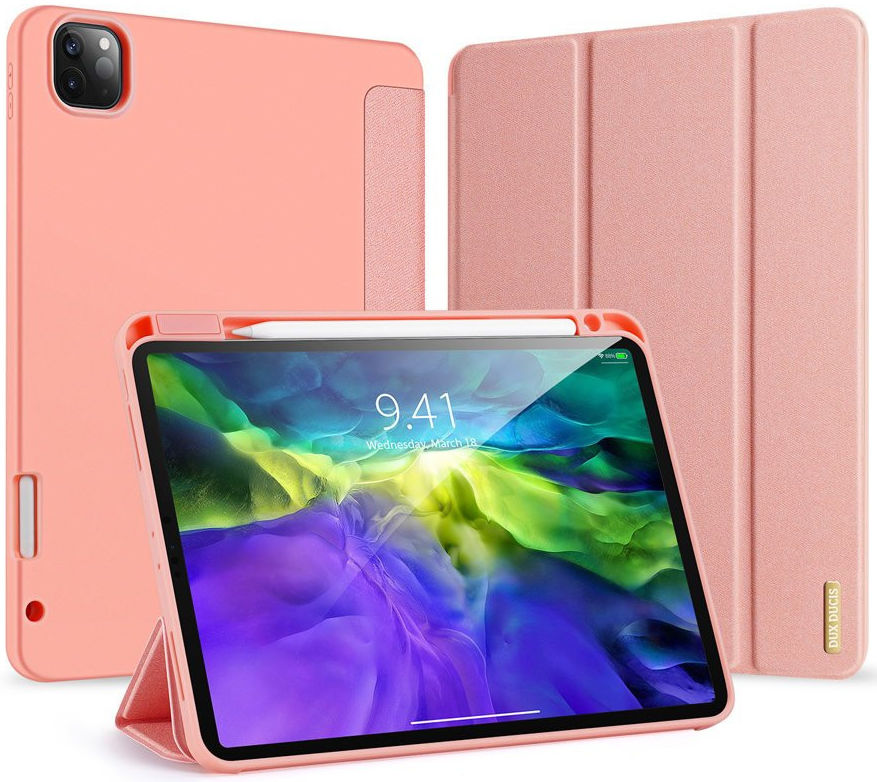 Dux Ducis Domo Apple iPad Pro 11 (2018/2020/2021) Hoes Tri-fold Roze afbeelding 1
