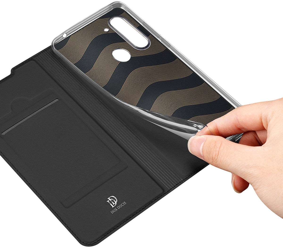 Dux Ducis Skin Pro Series Motorola Moto G8 Power Lite Hoesje Zwart afbeelding 6
