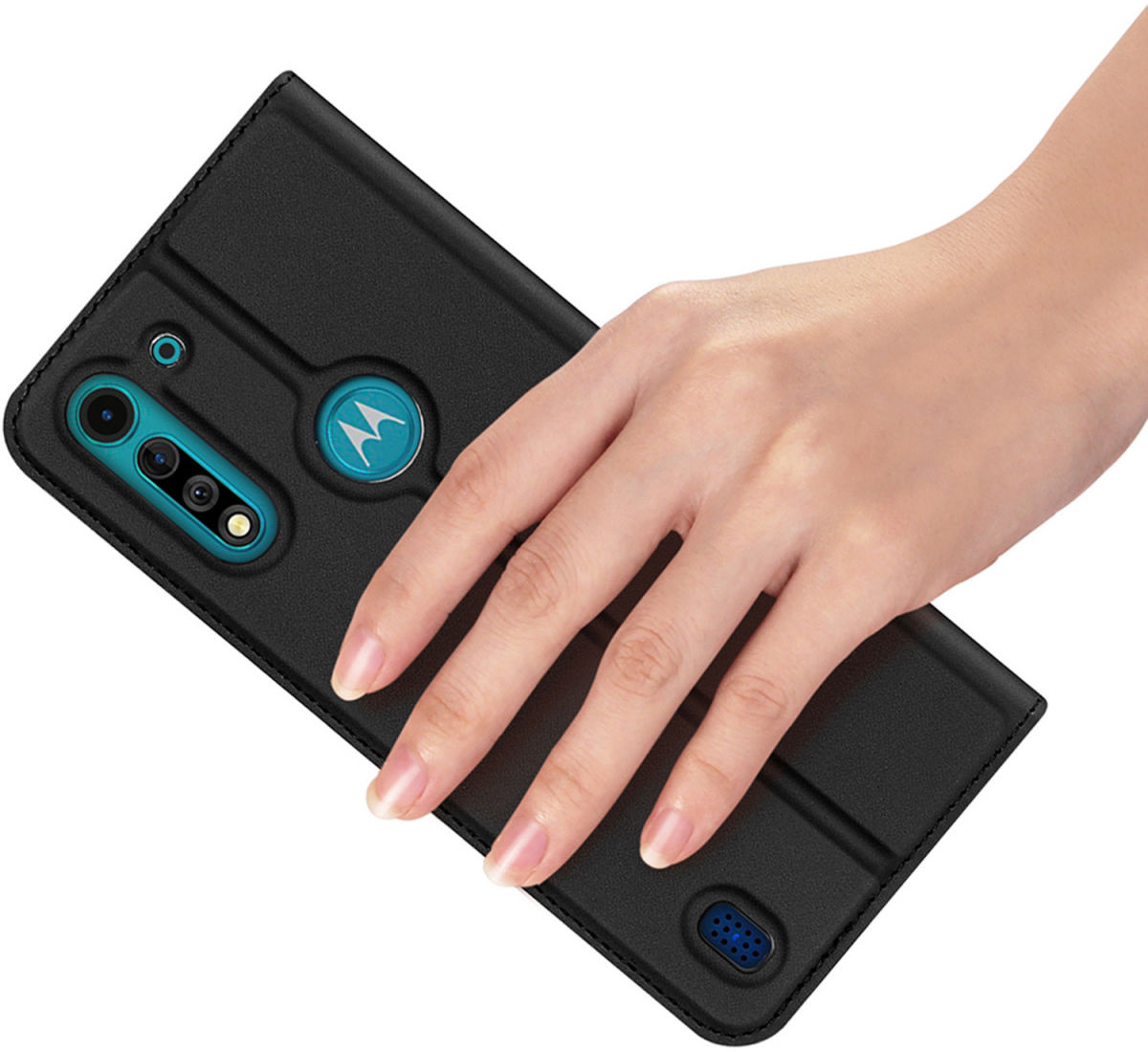Dux Ducis Skin Pro Series Motorola Moto G8 Power Lite Hoesje Zwart afbeelding 7