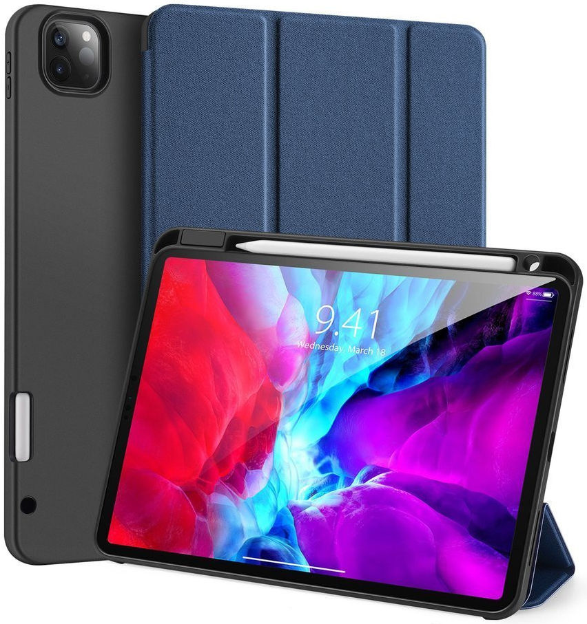 Dux Ducis Domo Lite Apple iPad Pro 12.9 2018 / 2020 Tri-fold Blauw afbeelding 2
