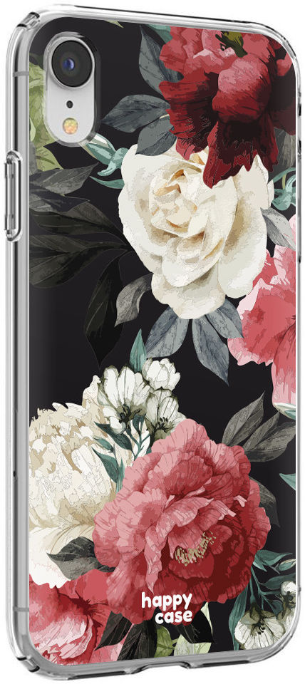 HappyCase Apple iPhone XR Hoesje Flexibel TPU Rozen Print afbeelding 5