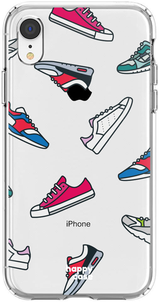 HappyCase Apple iPhone XR Hoesje Flexibel TPU Sneaker Print afbeelding 1