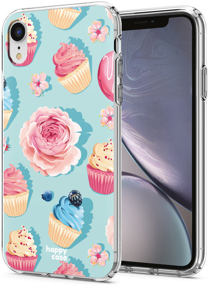 HappyCase Apple iPhone XR Hoesje Flexibel TPU Toetjes Print afbeelding 2