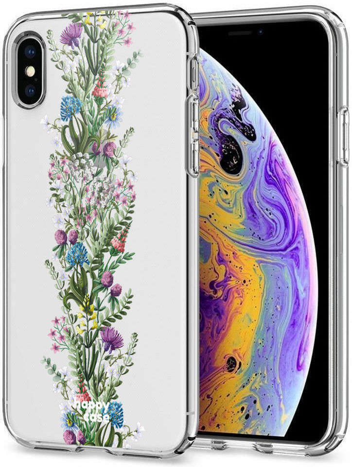 HappyCase Apple iPhone XS Flexibel TPU Hoesje Floral Print afbeelding 2