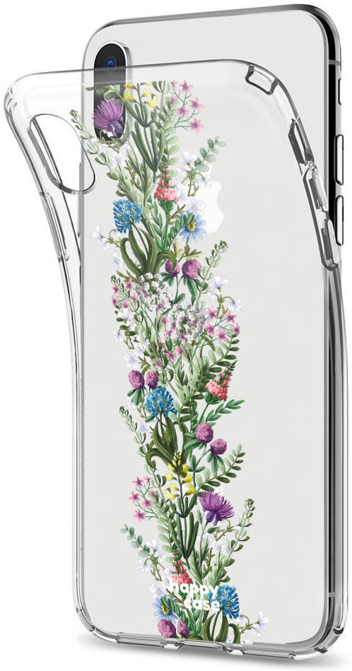 HappyCase Apple iPhone XS Flexibel TPU Hoesje Floral Print afbeelding 4