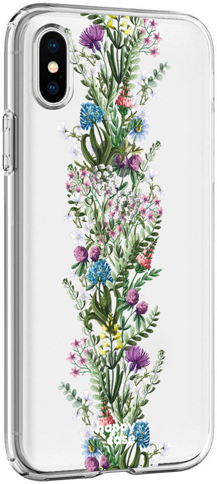 HappyCase Apple iPhone XS Flexibel TPU Hoesje Floral Print afbeelding 5
