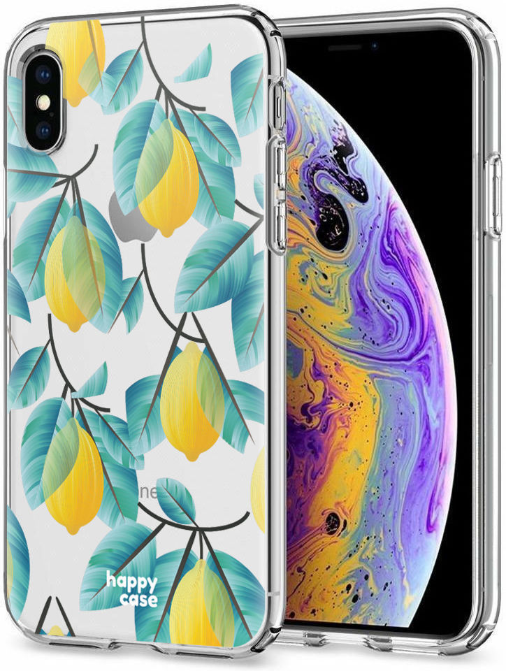 HappyCase Apple iPhone XS Flexibel TPU Hoesje Citroen Print afbeelding 2