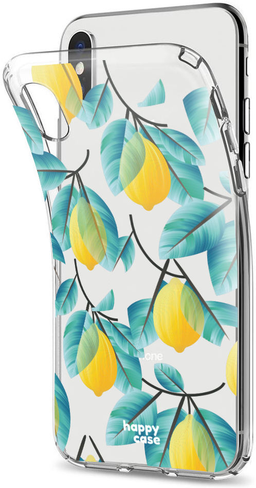 HappyCase Apple iPhone XS Flexibel TPU Hoesje Citroen Print afbeelding 4