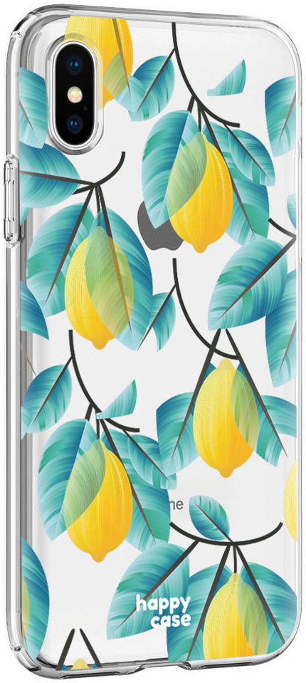 HappyCase Apple iPhone XS Flexibel TPU Hoesje Citroen Print afbeelding 5